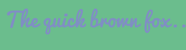 Image with Font Color 808EC4 and Background Color 6BBD8D